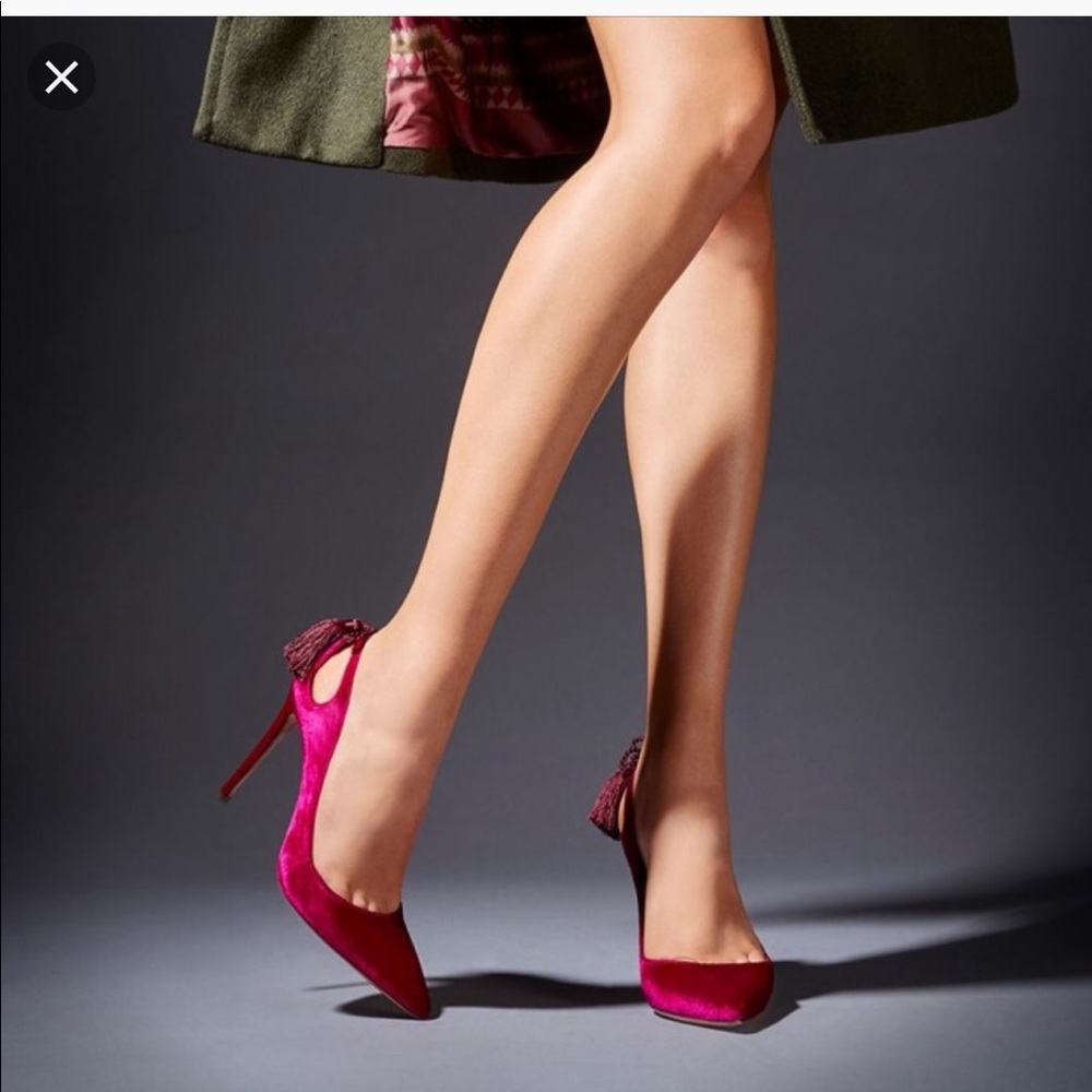Aquazzura (VELVET+BLACK) Forever Madeline